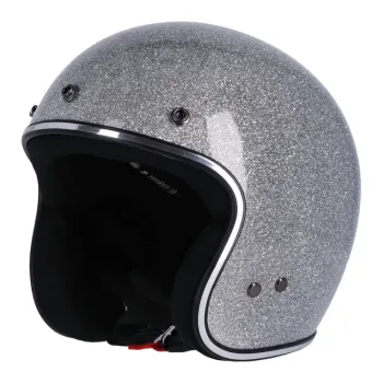 cafe 4 racer - Roeg JETT helma Disco ball stříbrná - ROEG Přilby ROEG JETT 