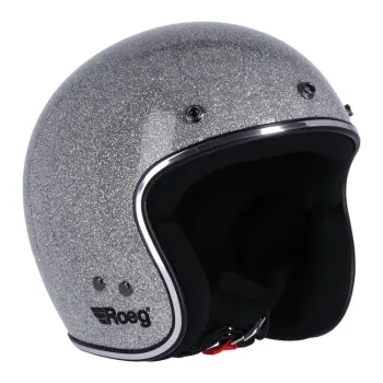 cafe 4 racer - Roeg JETT helma Disco ball stříbrná - ROEG Přilby ROEG JETT 
