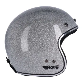 cafe 4 racer - Roeg JETT helma Disco ball stříbrná - ROEG Přilby ROEG JETT 