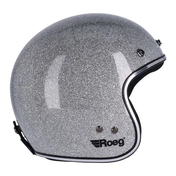 cafe 4 racer - Roeg JETT helmet Disco ball silver - ROEG ROEG JETT helemts 