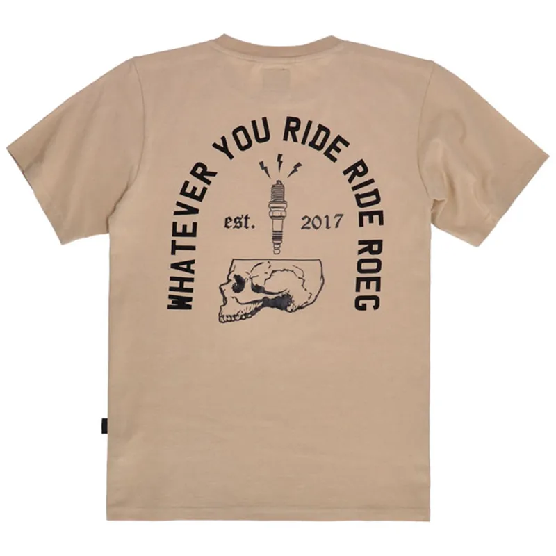 cafe 4 racer - Roeg Spark tričko piesok - ROEG Tričká 