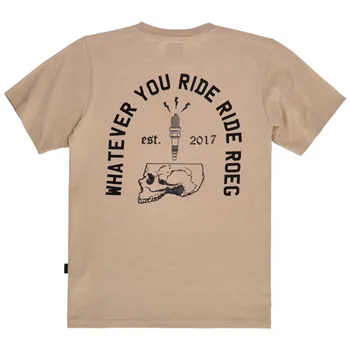 cafe 4 racer - Roeg Spark t-shirt sand - ROEG T-Shirts 