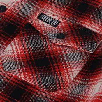 cafe 4 racer - Roeg Blaze Flannel shirt red - ROEG Shirts 