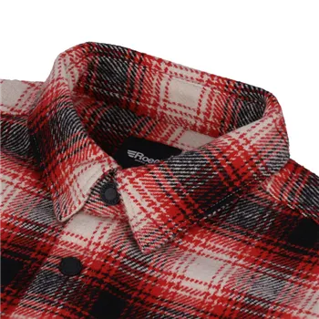 cafe 4 racer - Roeg Blaze Flannel shirt red - ROEG Shirts 