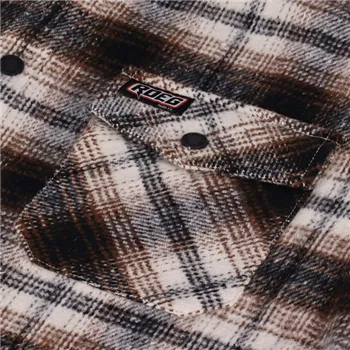 cafe 4 racer - Roeg Blaze Flannel shirt brown - ROEG Shirts 