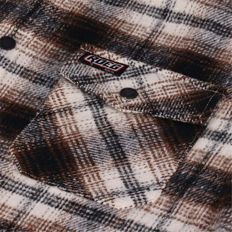 cafe 4 racer - Roeg Blaze Flannel shirt brown - ROEG Shirts 