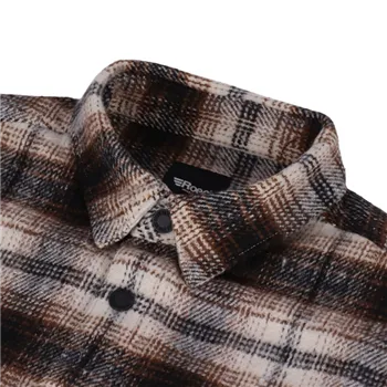 cafe 4 racer - Roeg Blaze Flannel shirt brown - ROEG Shirts 