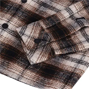 cafe 4 racer - Roeg Blaze Flannel shirt brown - ROEG Shirts 