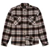 cafe 4 racer - Roeg Blaze Flannel shirt brown - ROEG Shirts 