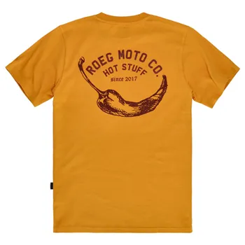 cafe 4 racer - Roeg Pepřové tričko okrové - ROEG Trička 