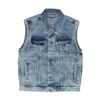 cafe 4 racer - Denimová vesta MCS Stonewashed blue - MCS Vesty 