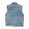 cafe 4 racer - Denimová vesta MCS Stonewashed blue - MCS Vesty 