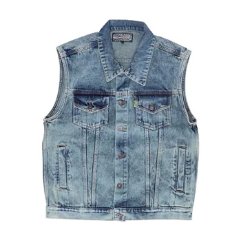 cafe 4 racer - Denimová vesta MCS Stonewashed blue - MCS Vesty 