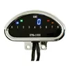 cafe 4 racer - Electronic CNC aluminum speedometer (KMH) chrome - MCS Digital speedometers 