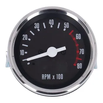 cafe 4 racer - FL speedometer, 36-40 face, White. 2:1 KMH - MCS Analog speedometers 