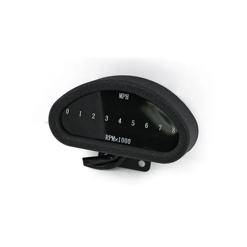 cafe 4 racer - Electronic CNC aluminum speedometer (MPH) black - MCS Digital speedometers 