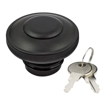 cafe 4 racer - BLACK GAS CAP SET, POINTED - MCS Fuel Caps 
