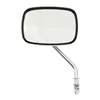 cafe 4 racer - Late OEM style mirror, short stem, left side. Chrome - MCS Standard mirrors 