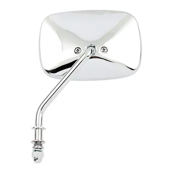 cafe 4 racer - Late OEM style mirror, short stem, left side. Chrome - MCS Standard mirrors 