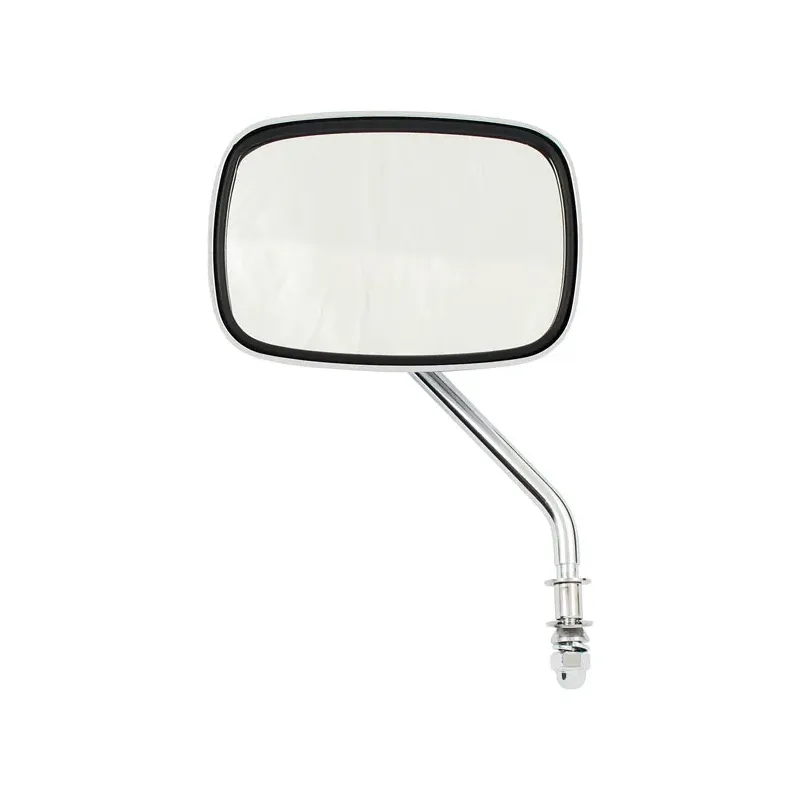 cafe 4 racer - Late OEM style mirror, short stem, right side. Chrome - MCS Standard mirrors 