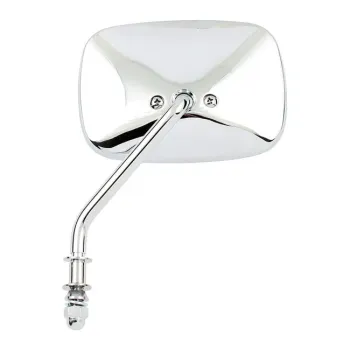 cafe 4 racer - Late OEM style mirror, short stem, right side. Chrome - MCS Standard mirrors 