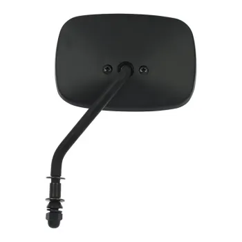 cafe 4 racer - Late OEM style mirror, short stem, left side. Black - MCS Standard mirrors 