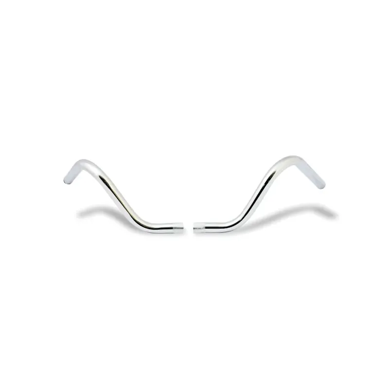 cafe 4 racer - 2-Piece Buckhorn style handlebar 1" chrome - MCS H&D & Custom  