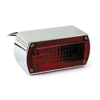 cafe 4 racer - Knight taillight. Chrome - MCS Bulb rear lights 