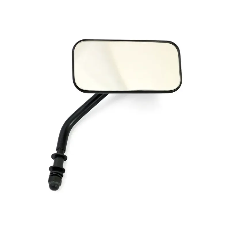 cafe 4 racer - Small rectangular mirror. Short stem, black - MCS Standard mirrors 