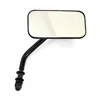 cafe 4 racer - Small rectangular mirror. Short stem, black - MCS Standard mirrors 
