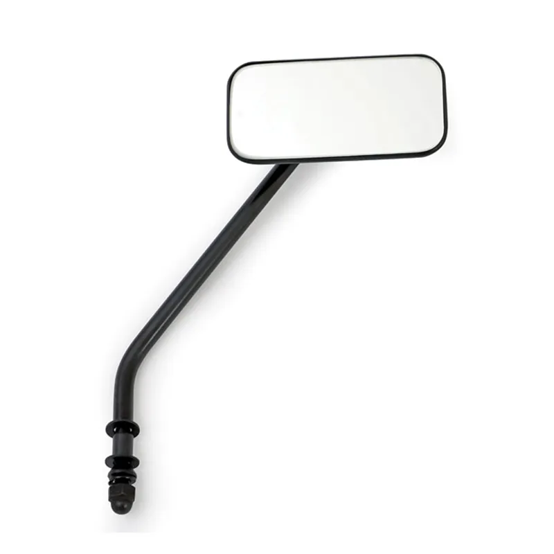 cafe 4 racer - Small rectangular mirror. Long stem, black - MCS Standard mirrors 