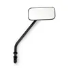 cafe 4 racer - Small rectangular mirror. Long stem, black - MCS Standard mirrors 