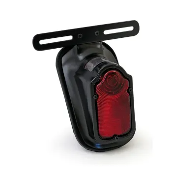 cafe 4 racer - SPARTO TAILLIGHT, CHROME (ECE) - MCS Bulb rear lights 