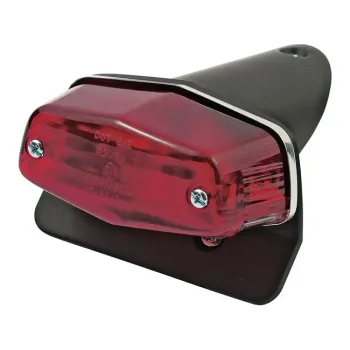 cafe 4 racer - Snakelight taillight. Chrome - MCS Bulb rear lights 