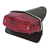 cafe 4 racer - Custom Lucas taillight assembly. With bracket. Black - MCS Bulb rear lights 