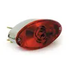 cafe 4 racer - Cateye taillight. Plastic housing. Chrome - MCS Bulb rear lights 