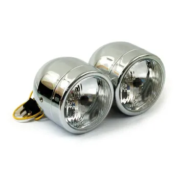 cafe 4 racer - HIGHSIDER 5 3/4 palce LED hlavní světlomety CIRCLE - Highsider Přední světla s bočním uchycením 4054783227693