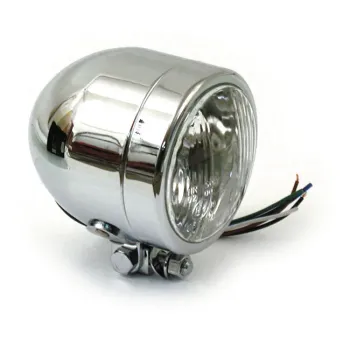 cafe 4 racer - 4 1/2 palcová přední lampa ve stylu Harley - Shin Yo Přední světla se spodním úchytem 