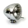 cafe 4 racer - 4 INCH HEADLAMP, PLAIN BULLET - MCS Headlights bottom mount 
