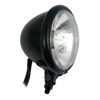 cafe 4 racer - SHIN YO reflektorová predná lampa, matná čierna - Shin Yo Predné svetlá so spodným úchytom 4251342943920