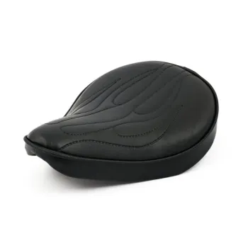 cafe 4 racer - Fitzz, custom solo seat. Black/rivets. Small. 4cm thick - MCS Bobber Solo Seats 