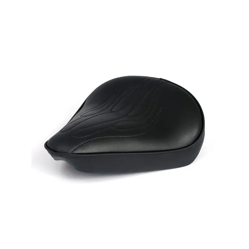 cafe 4 racer - Fitzz, custom solo seat. Black Flame. Large. 6cm thick - MCS Bobber Solo Seats 