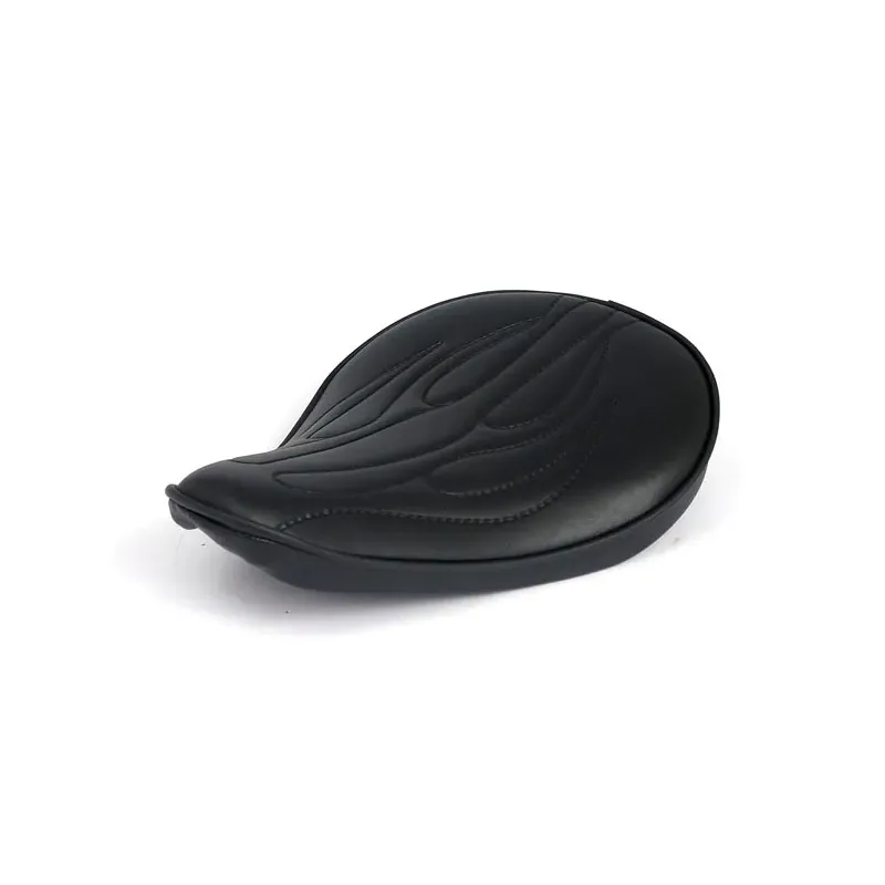 cafe 4 racer - Fitzz, samostatné sedadlo. Černý plamen. Malé. Tloušťka 4 cm - MCS Sólo sedadla Bobber 