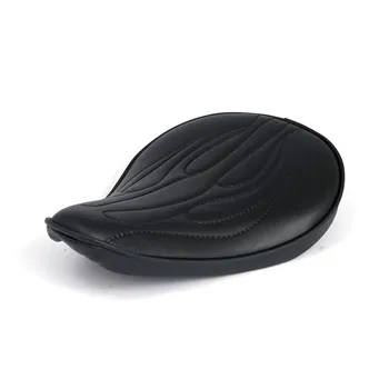 cafe 4 racer - Fitzz, custom solo seat. Black Flame. Small. 4cm thick - MCS Bobber Solo Seats 