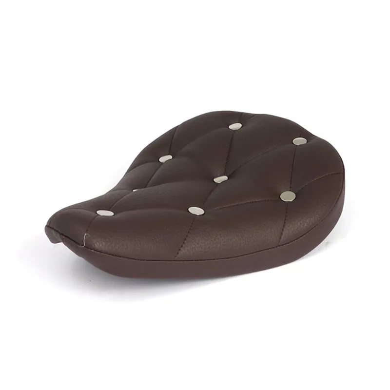 cafe 4 racer - Fitzz, custom solo seat. Brown/Rivets Small. 4cm thick - MCS Bobber Solo Seats 