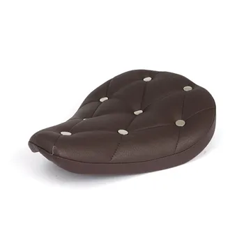 cafe 4 racer - Fitzz, custom solo seat. Brown/Rivets Small. 4cm thick - MCS Bobber Solo Seats 