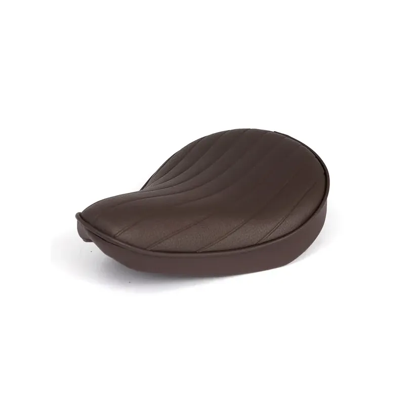 cafe 4 racer - Fitzz, custom solo seat. Brown/T&R. Small. 6cm thick - MCS Bobber Solo Seats 
