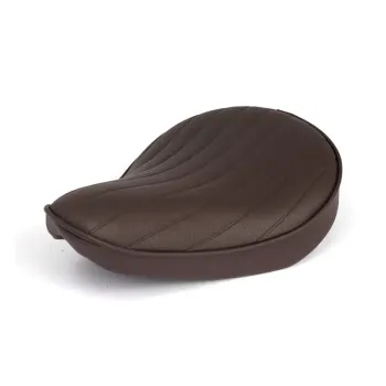 cafe 4 racer - Fitzz, custom solo seat. Brown/T&R. Small. 6cm thick - MCS Bobber Solo Seats 