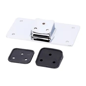 cafe 4 racer - License plate bracket, Flat. Chrome - MCS License plate holders 