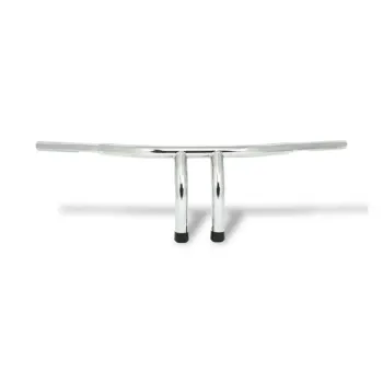 cafe 4 racer - Fat 1-1/4" Tiller bar, 8" rise, chrome - MCS H&D & Custom 